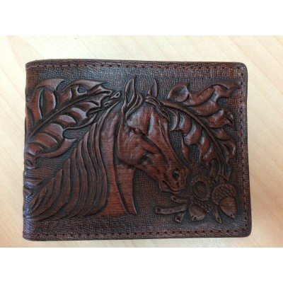 Les Cuirs Mario - Leather Wallet, horse model